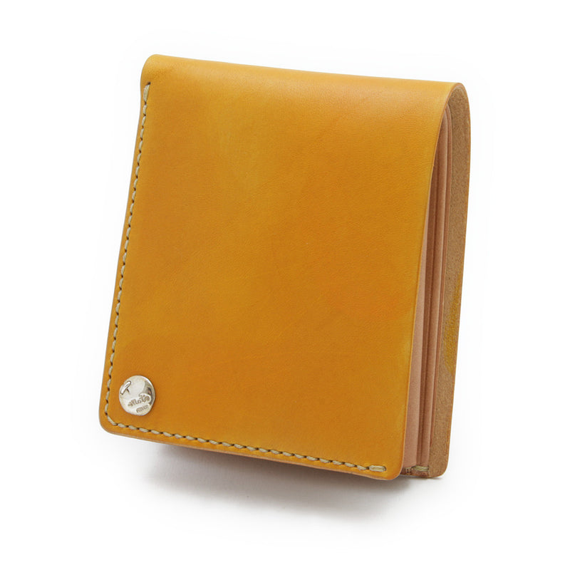 W1D ≪YELLOW≫ HAND-DYED  SHORT WALLET / 手染めショートウォレット
