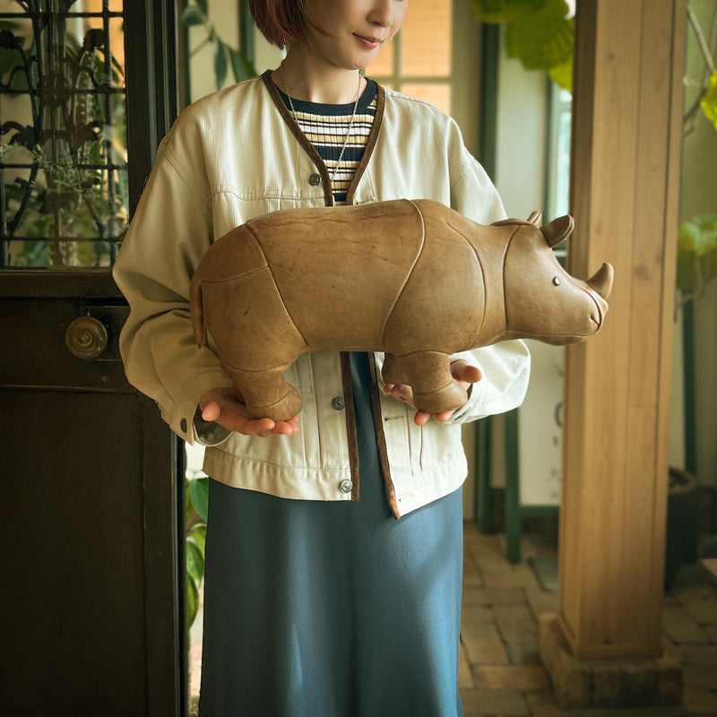 ミュージアムグッズ期間限定発売(発売期間 2月25日〜3月10日) LEATHER ANIMALS  RHINOCEROS /  革の動物シリーズ サイ