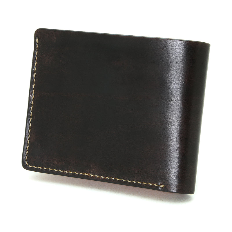 W1D ≪BLACK≫ HAND-DYED  SHORT WALLET / 手染めショートウォレット