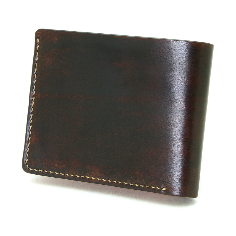 W1D ≪DARK BROWN≫ HAND-DYED  SHORT WALLET / 手染めショートウォレット