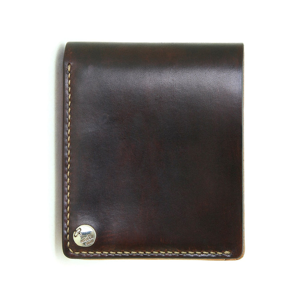 W1D ≪DARK BROWN≫ HAND-DYED SHORT WALLET / 手染めショート