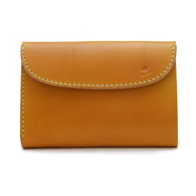 W6D ≪YELLOW≫ HAND-DYED MIDDLE WALLET / 手染めミドルウォレット