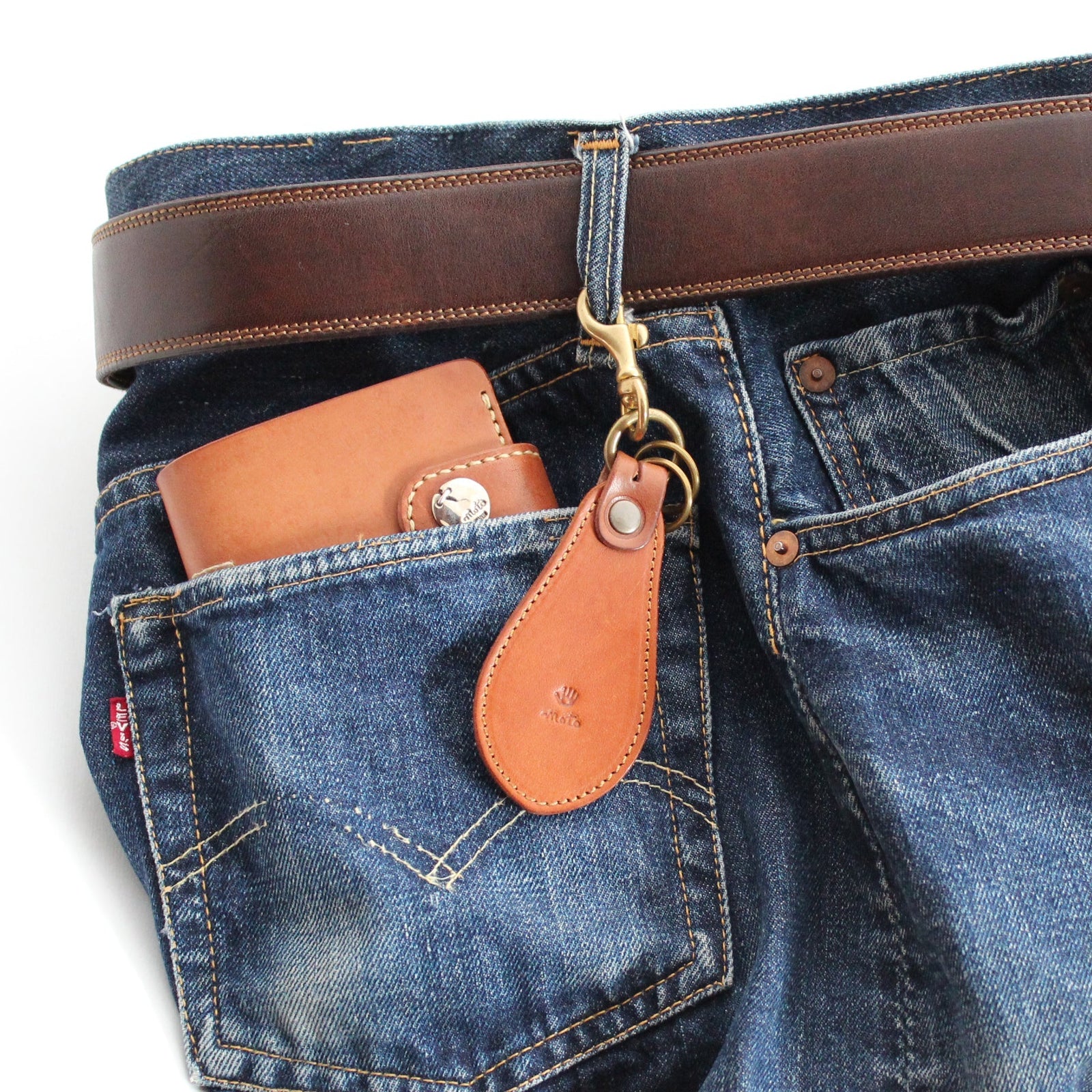 KH10 ≪BLUE≫ SHOEHORN KEY HOLDER / 靴べらキーホルダー – MOTO