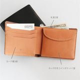 W1D ≪BLACK≫ HAND-DYED  SHORT WALLET / 手染めショートウォレット