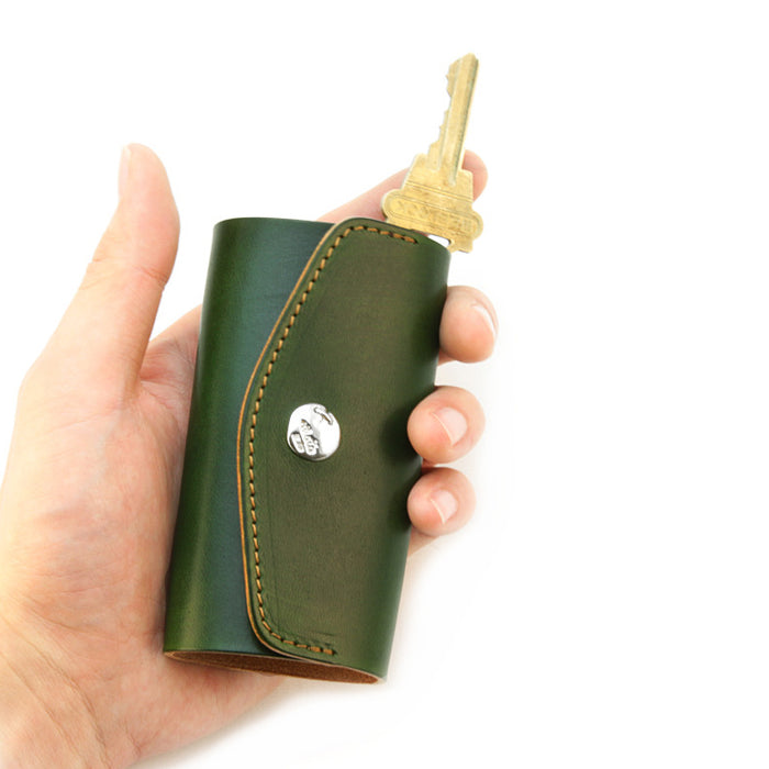 KC5D ≪GREEN≫ HAND-DYED KEY CASE / 手染めキーケース – MOTO
