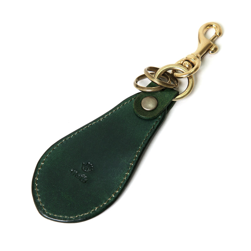 【2025 SPECIAL】KH10 ハンドダイ・ヌメクロコ × ハンドダイ・ベルギーヌメ ≪GREEN≫ 靴べらキーホルダー