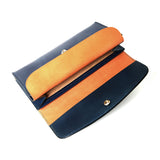 【2025 NEW COLLECTION】LW2 ハンドダイ・ヌメクロコ × ハンドダイ・ベルギーヌメ ≪NAVY≫ ロングウォレット