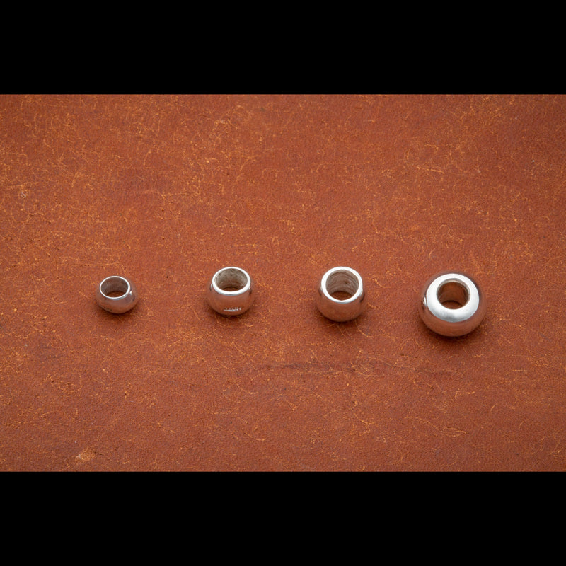 MOTOR RBD-01 , SOLID SILVER ROUND BEAD /  銀無垢丸ビーズ