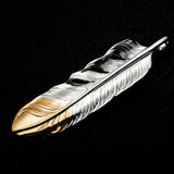 MOTOR FT-01R , FEATHER PENDANT (18K GOLD ACCENT) , LARGE ,  RIGHT /  先金大フェザー(右)