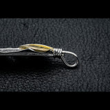 MOTOR FT-06R , FEATHER PENDANT (18K GOLD ACCENT) , MEDUIM ,  RIGHT /  上金中フェザー(右)