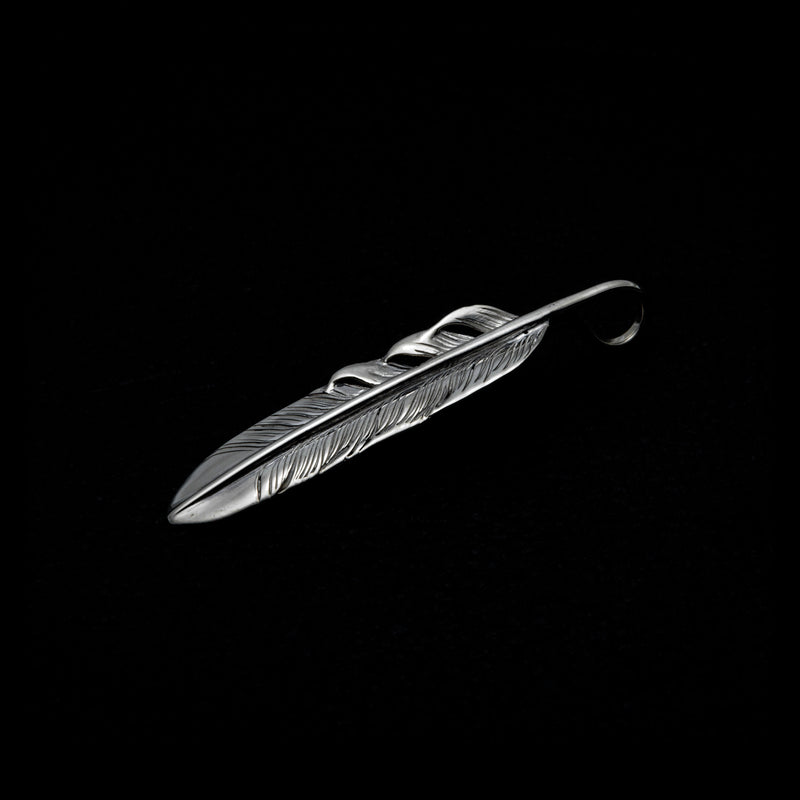FT-12R , FEATHER PENDANT , SMALL , RIGHT /  プレーン小フェザー(右)