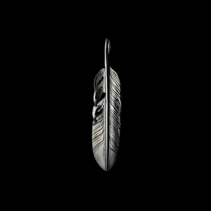 FT-12R , FEATHER PENDANT , SMALL , RIGHT /  プレーン小フェザー(右)