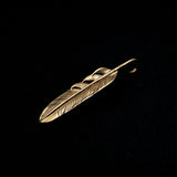 MOTOR FTG-03R , K18 GOLD FEATHER PENDANT ,  SMALL , RIGHT /  全金小フェザー(右)