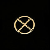 WHG-03M , K18GOLD NARROW MEDICINE WHEEL , MEDIUM / K18全金細中ホイール