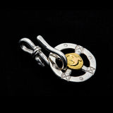 CH-18 , THIN ROUND CHAIN , WHEEL(18KGOLD ACCENT) , SMALL , S-TYPE HOOK/  細丸チェーン 、K18メタル付小ホイール、S字フック