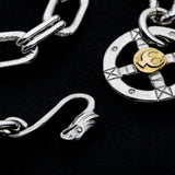 BR-03 , UEDA HANDMADE CHAIN BRACELET (18KGOLD ACCENT)  /  K18メタル付ウエダハンドメイドチェーンブレスレット