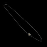 CH-18 , THIN ROUND CHAIN , WHEEL(18KGOLD ACCENT) , SMALL , S-TYPE HOOK/  細丸チェーン 、K18メタル付小ホイール、S字フック