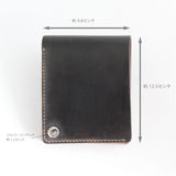 W1D ≪DARK BROWN≫ HAND-DYED  SHORT WALLET / 手染めショートウォレット