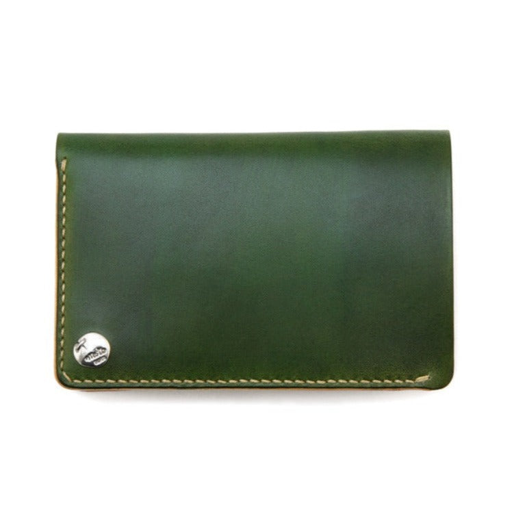 W2D ≪GREEN≫ HAND-DYED MIDDLE WALLET / 手染めミドルウォレット