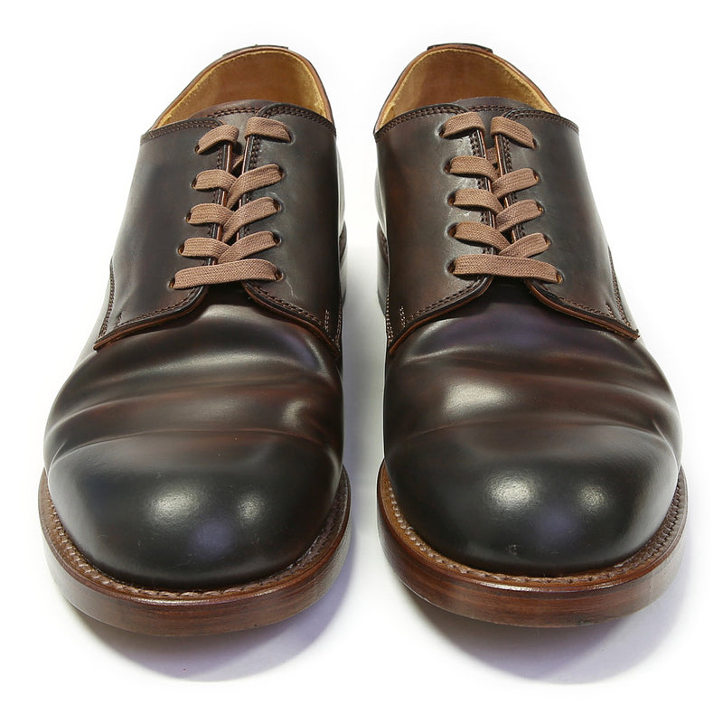 #2100 CORDOVAN PLAIN TOE SHOES BROWN コードバンプレーントゥシューズ ブラウン