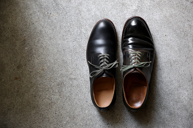 #2100 CORDOVAN PLAIN TOE SHOES BLACK コードバンプレーントゥシューズ ブラック