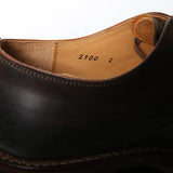 #2100 CORDOVAN PLAIN TOE SHOES BLACK コードバンプレーントゥシューズ ブラック