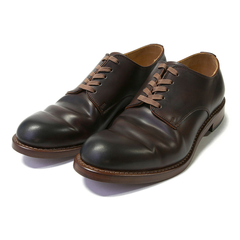 #2100 CORDOVAN PLAIN TOE SHOES BROWN コードバンプレーントゥシューズ ブラウン