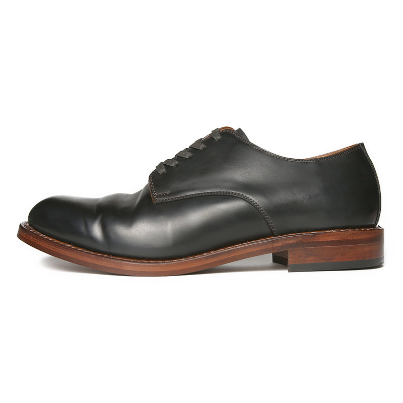 #2100 CORDOVAN PLAIN TOE SHOES BLACK コードバンプレーントゥシューズ ブラック