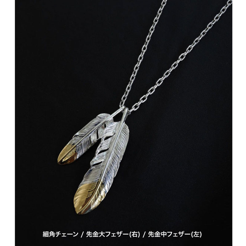 シルバー925 太角チェーン 丸カン付き 55cm - ネックレス